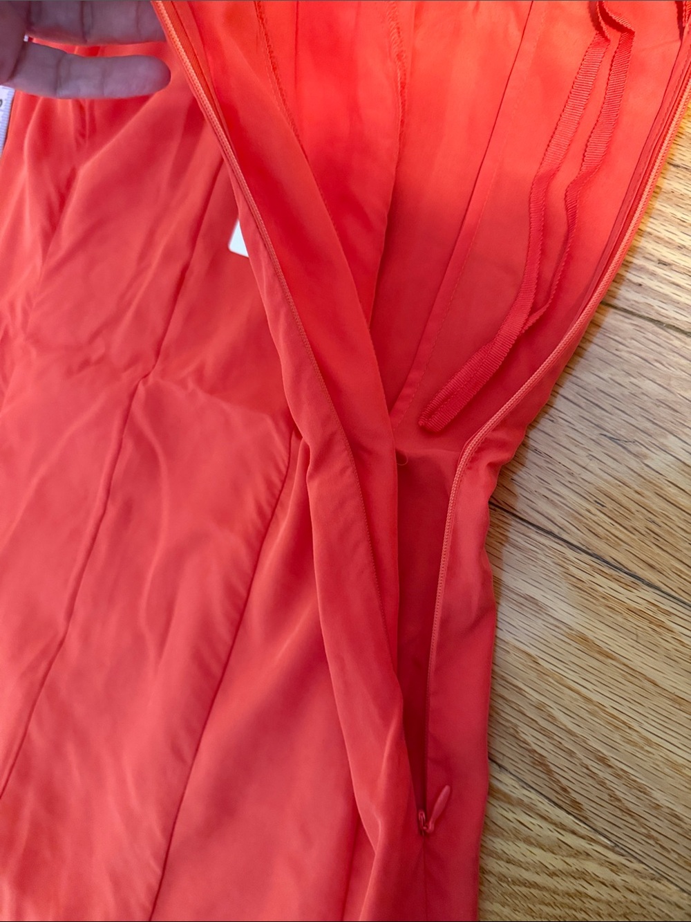 Anthropologie- HD in Paris Vibrant Coral Strappy Maxi Dress - Picture 8 of 13